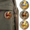 Retro Golden Horseshoe Brooch Pin - Scratch Resistant Equestrian Lapel Badge In Multiple Colors