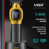 VGR V-886T Clipper Charging Base 8000Rpm Trimmer Professional Barber Rechargeable Hair Trimmer Machine for Man with LED Intelligent Digital Display