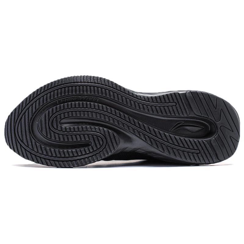 Li Ning Cloud Shield Amorti Confortable Réfléchissant Rebond Basse Tige Chaussures de Course Homme Noir ARST057-1