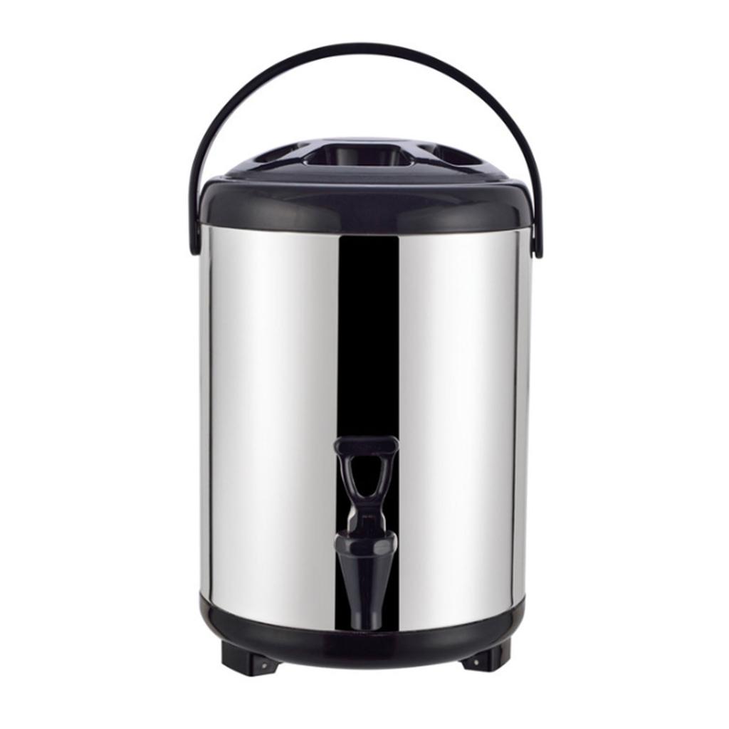 Stainless Steel Milk Tea Bucket Large Capacity Thickened Insulated Beverage Dispenser Barrel with