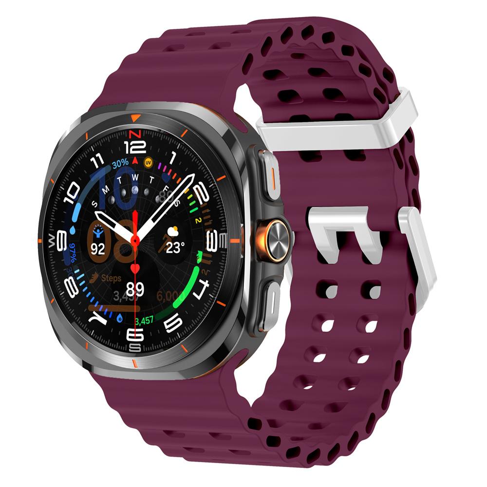 Silicone Breathable Strap For Samsung Galaxy Watch Ultra 47mm Marine Wristband Bracelet Galaxy Watch Ultra(2025) 47mm  Watchband