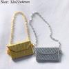 Metal Dollhouse Mini Bag Dolls Accessories Shopping Handbag  for 1/6,1/8 BJD Doll /OB11