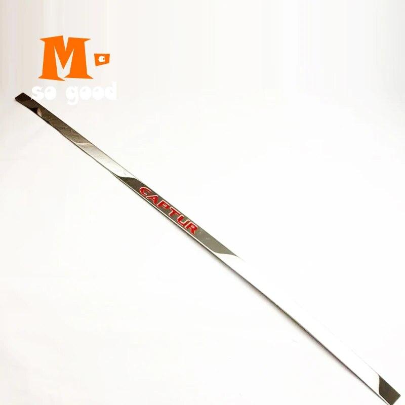 Fit For Renault Captur Stern Door Stainless Steel Back Door Trim Car Styling Accessories 2015 2016 2017 Sticker Shell