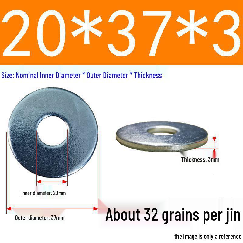 Galvanized Oversized Metal Washers M3-M60