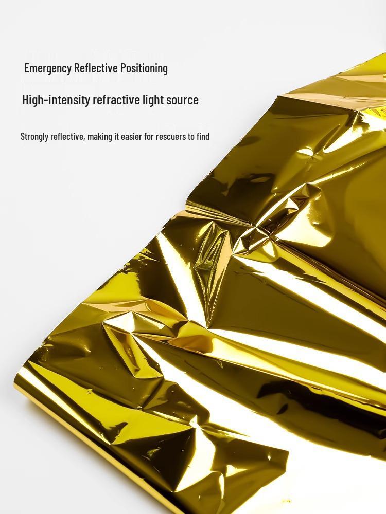 Outdoor Emergency Thermal Blanket for Hypothermia Prevention and Survival