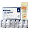 NutriGlow NATURAL'S Advanced Pro Formula Skin Whitening Facial Kit (60gm) and De Tan Scrub (65gm) for Instant Tan Removal & Skin Lightening, Redu