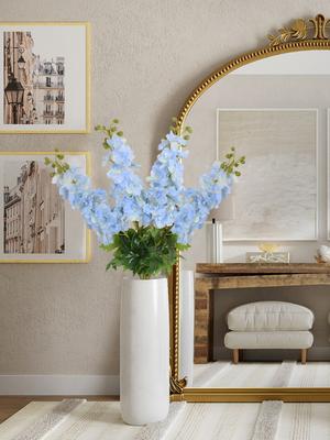 4 ks Umělých květů stračky Umělé květiny 80 cm Dlouhý stonek Stračka Latex Realistický dotek pro Vysokou vázu Stoly Domov Svatba Zahrada Dekorace