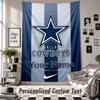 Sieninis gobelenas su individualiu vardu ir tekstu, Dallas Cowboys dekoratyvinis gobelenas miegamajam