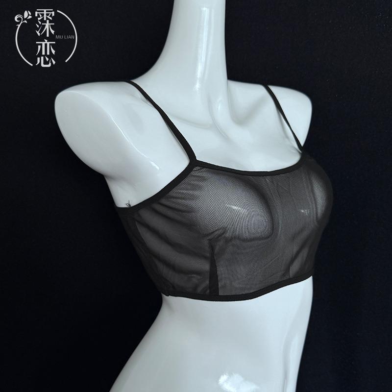 Sex underwear women's sexy tulle transparent suspender swimsuit bikini temptation one-piece perspective set