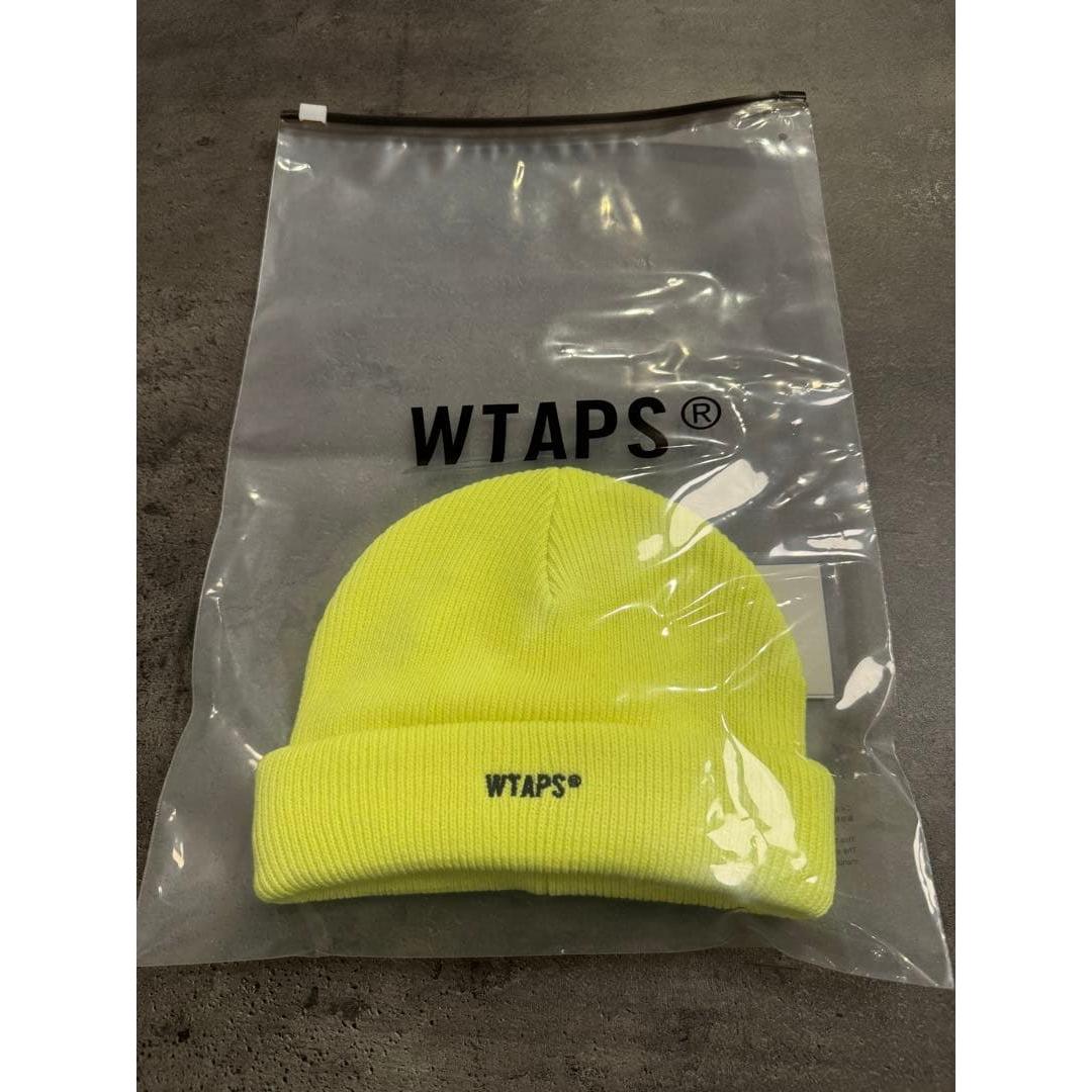 Used WTAPS Knit Hat Beanie 251MADT-HT01 Yellow