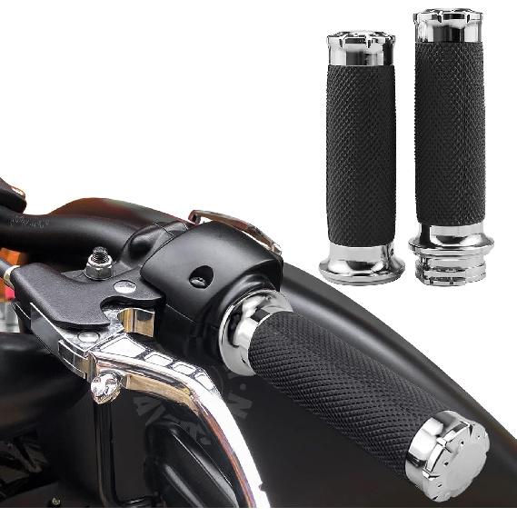 1 Inch/25mm MotorcycleGrips Cable Throttle Hand Grips for Harley Touring Softail Dyna Street Glide Sportster 883/1200Cruisers Choppers