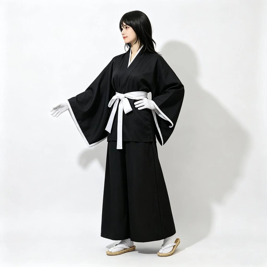 New Halloween Anime Bleach Kostuum Kuchiki Rukia Cosplay Rukia Kuchiki Pruiken En Kimono Uniform Sets Die Pa Kleding