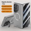 Magsafe Magnetic With Privacy Tempered Glass Flim Full Protect Case For Samsung Galaxy Z Fold 6 Fold6 Spring Hinge Holder Cover
