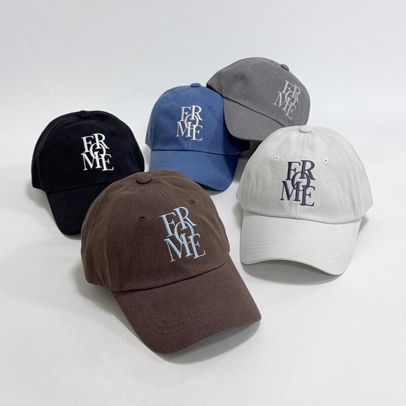 Women s and Men s Baseball Everyday Look Cursive Hat C8393_Brown