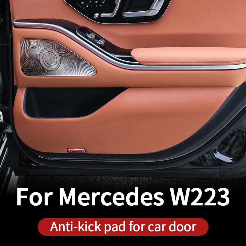 Door kick pad for 2026~2026 Mercedes w223 S series 400 450 550 480 accessories