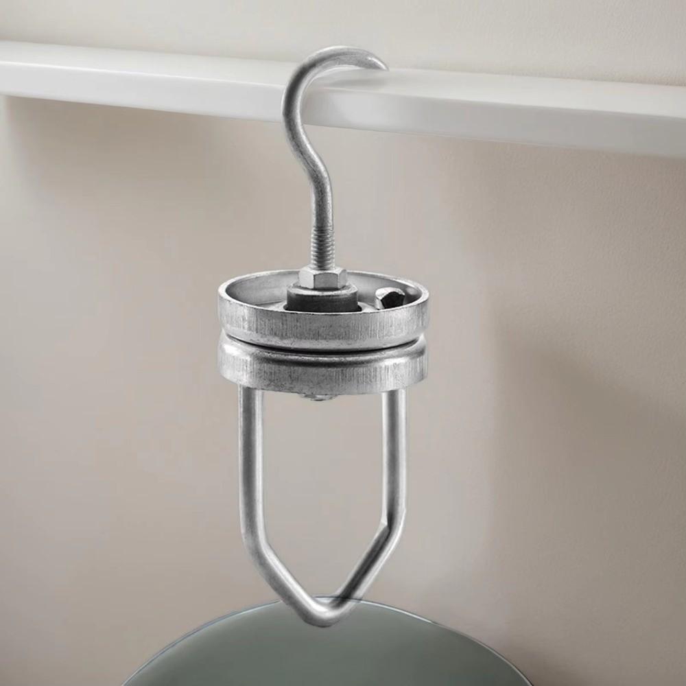 Durable Rustproof Rotating Spinner Hooks Adjustable Steel Material Swivel Hooks Multi-Purpose Heavy Duty Hooks