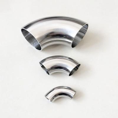O/D 12.7/16/19/20/22/25mm 304 Stainless Steel Elbow Sanitary Welding 90 Degree Pipe Fittings