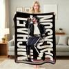 Michael Jackson Pop Theme Printed Blanket Warm Comfortable Fleece Blanket For Camping Travel Home Decor Holiday Gift