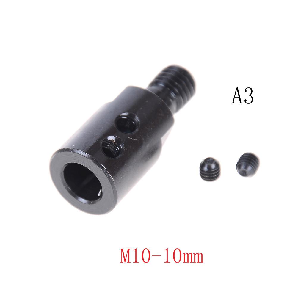 1pc Black 5mm/8mm/10mm/12mm Shank M10 Arbor Mandrel Connector Adaptor For Angle Grinder Cutting Tool Accessory