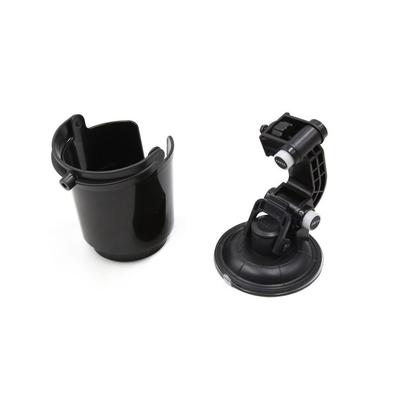Suporte de Ventosa para Carro Preto Porta-Copos de Bebida Braço Ajustável Universal 1 Peça