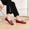 WTEMPO Low Thick Heel Anti Slip Casual Office Ladies Commuting Shoes Women's Spring Summer Large Size Solid Color Single Shoes