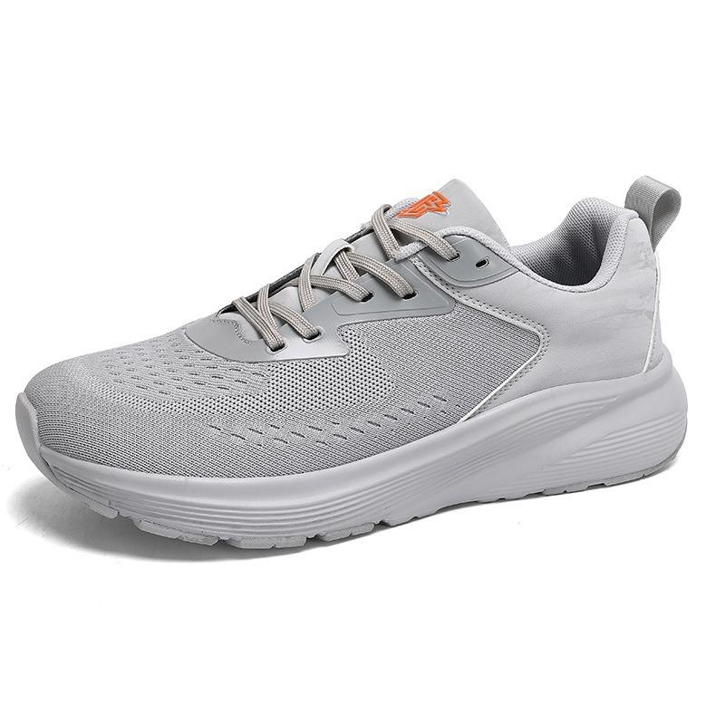 Wide last big head shoes men's shoes summer new breathable sports shoes men's fly-woven mesh shoes soft-soled men's casual shoes