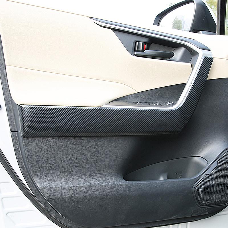 Door Armrest Bowl Panel Cover Strip Trims Stickers For Toyota RAV4 XA50 -  2024 RAV 4 Hybrid ABS Car Accessories