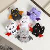 6pcs Cartoon Plush Bat Key Chain Kawaii Bag Charms Stuffed  Animal Doll  Car Keys Decoration