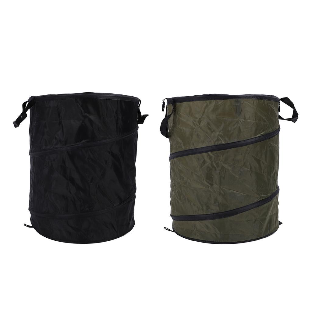 90L Folding Trash Container Portable Water Proof Oxford Cloth Camping Trash Bin for Picnic Outdoor