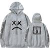 Lil Peep Sad Face Sweatshirt Cozy Cotton Unisex Pullover For Boys And Girls