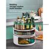 Rotating Condiment Storage Rack for Home Kitchen Countertop Multi-functional Soy Sauce Bottle Condiment Storage Supplies