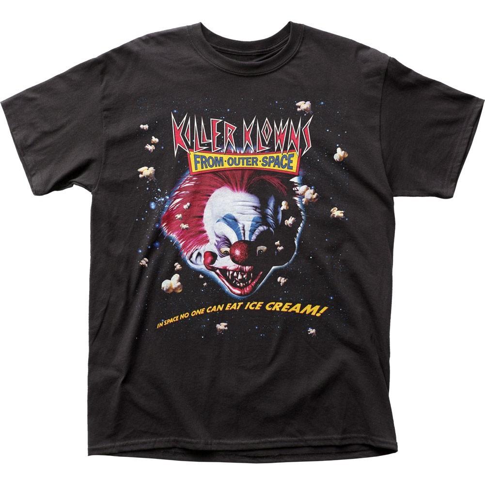 Killer Klowns From Outer Space Maglietta da Uomo Classica Pop Culture Film T-shirt Nera