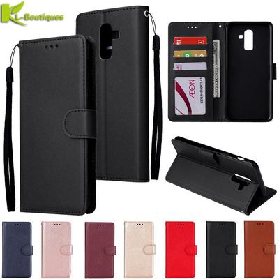 For Samsung Galaxy J8 2018 Leather Case On for Samsung J 8 J8 2018 J810F Cover Classic Style Flip Wallet Phone Cases Women Men