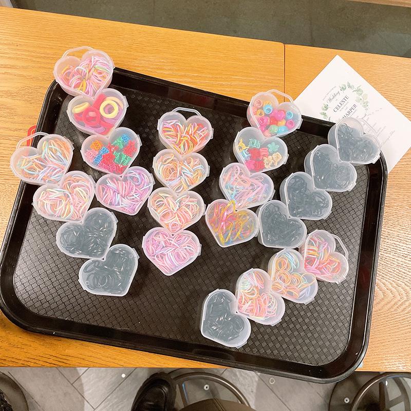 Färgglatt Håraccessoarset för Barn: Icke-skadande elastiska hårband och söta små blomklämmor för flickor.