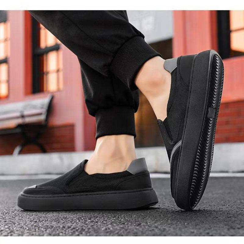 Men's Shoes New Casual Shoes Versatile Summer One-pedal Breathable Men's Board Shoes Men's Casual Mesh Soft-soled Shoes