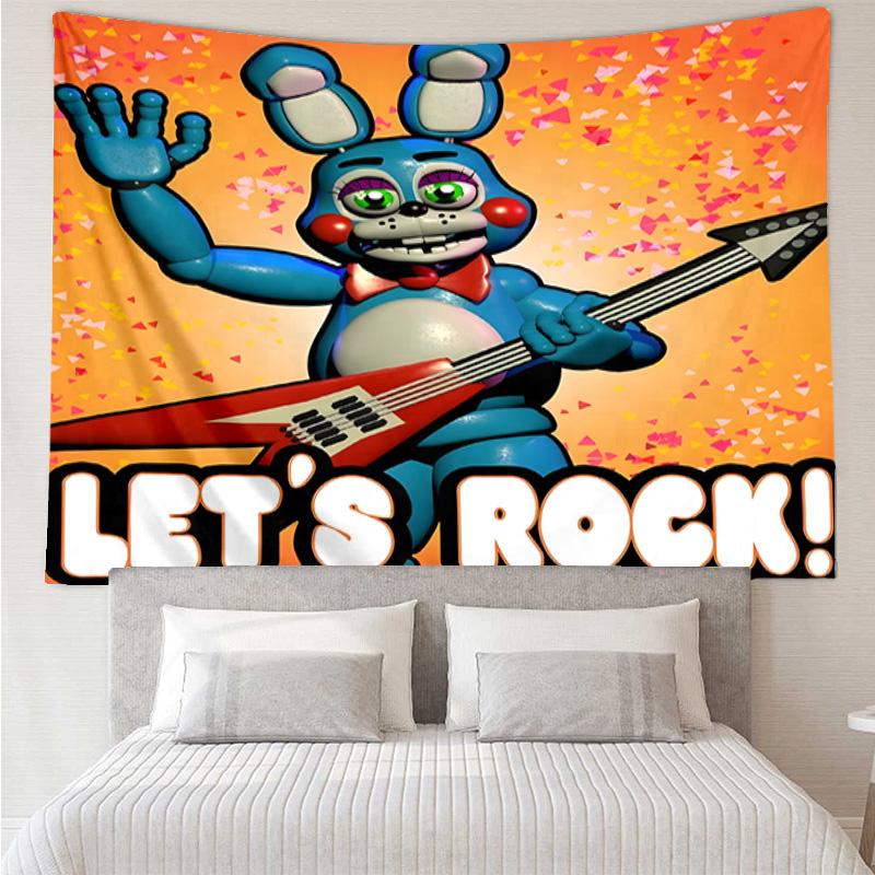 Five Nights Teddy Bear Tapestry Hanging for Bedroom,Livingroom, Playroom,Decor Art Room Wall Tapestry Holiday and Birthday Gifts