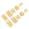 200Pcs Hair Dreadlocks Beads Flexible Alloy Exquisite Fashionable Hair Decorations Rings for Wedding Party