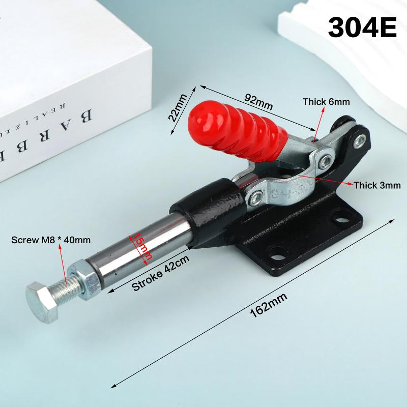 Heavy Duty Push Pull Toggle Clamp Push-Pull Woodworking Clamp Non-Slip Handble Quick Release Clamp For Woodworking Jigs Fixtures