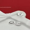 Sterling Silver 999 Small Ingot Beaded Pendant DIY Spacer Beads for Bracelet