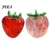 Red Strawberry Sensory Toy Clear Stress Ball Toy, Giant Pink Squeeze for Relieve Stress, Fake Fruit Fidget Relaxation Hand