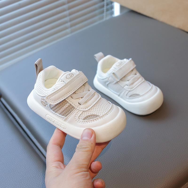 2025 Spring New Baby Soft-soled Breathable Mesh Shoes Velcro Baby Toddler Shoes Men's Treasure Shoes 2025