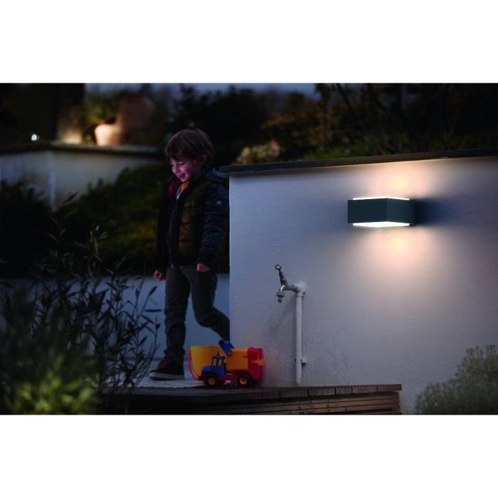 Philips myGarden Hedgehog Wall Light - Anthracite - 1x42W - LED - Outdoor