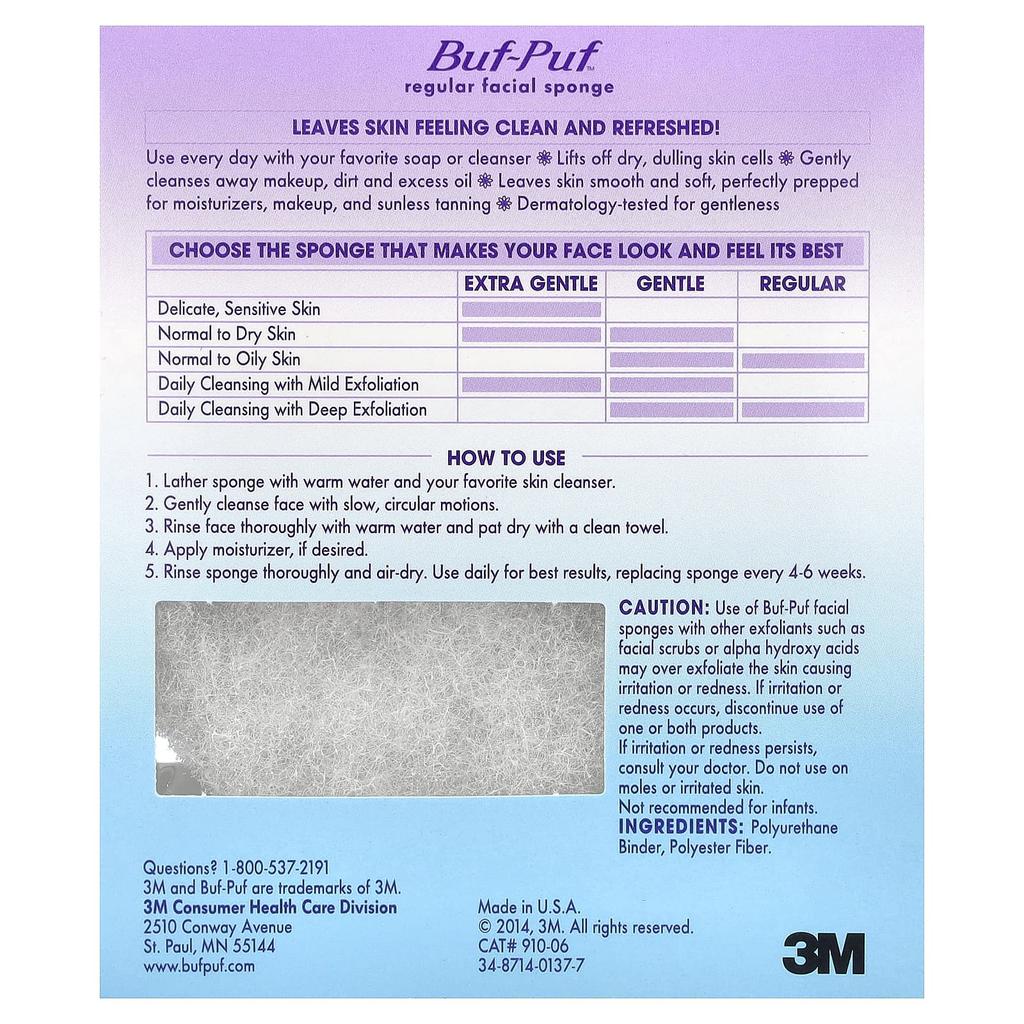 Buf Puf, Obličejová houbička, Běžná, Slza 1ks