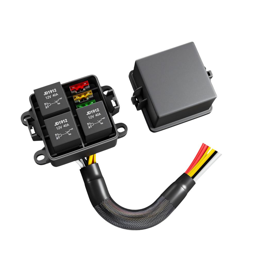 3 Channel Automotive Control Box With Protected Base And Quick Access Cover For Easy Maintenance