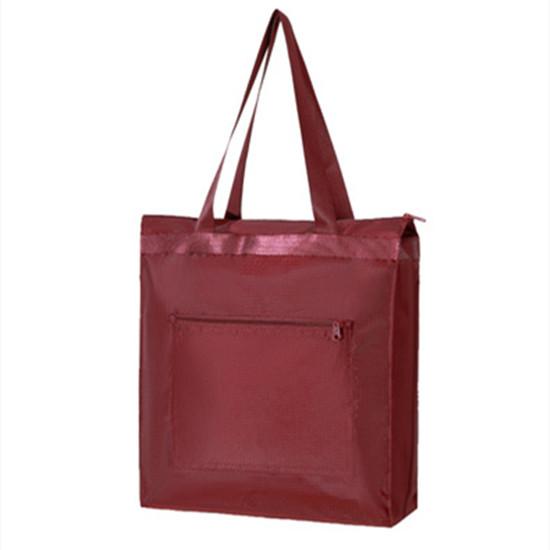Bolsa de compras de gran capacidad, bolsa de reciclaje plegable, bolsa de transporte portátil, bolso Oxford impermeable para supermercado, respetuoso con el medio ambiente