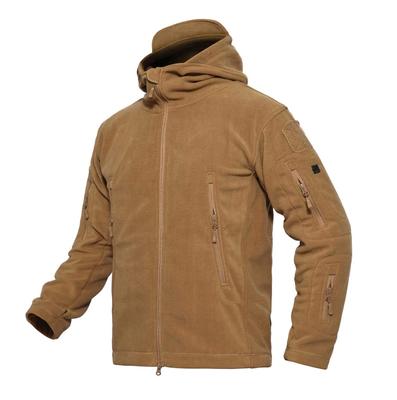 Cold Weather Clothing Fleece Jacket Windbreaker Loungewear Jumper Boa Ski Wear Military Coat Winter Brown M [MAGCOMSEN] Men's