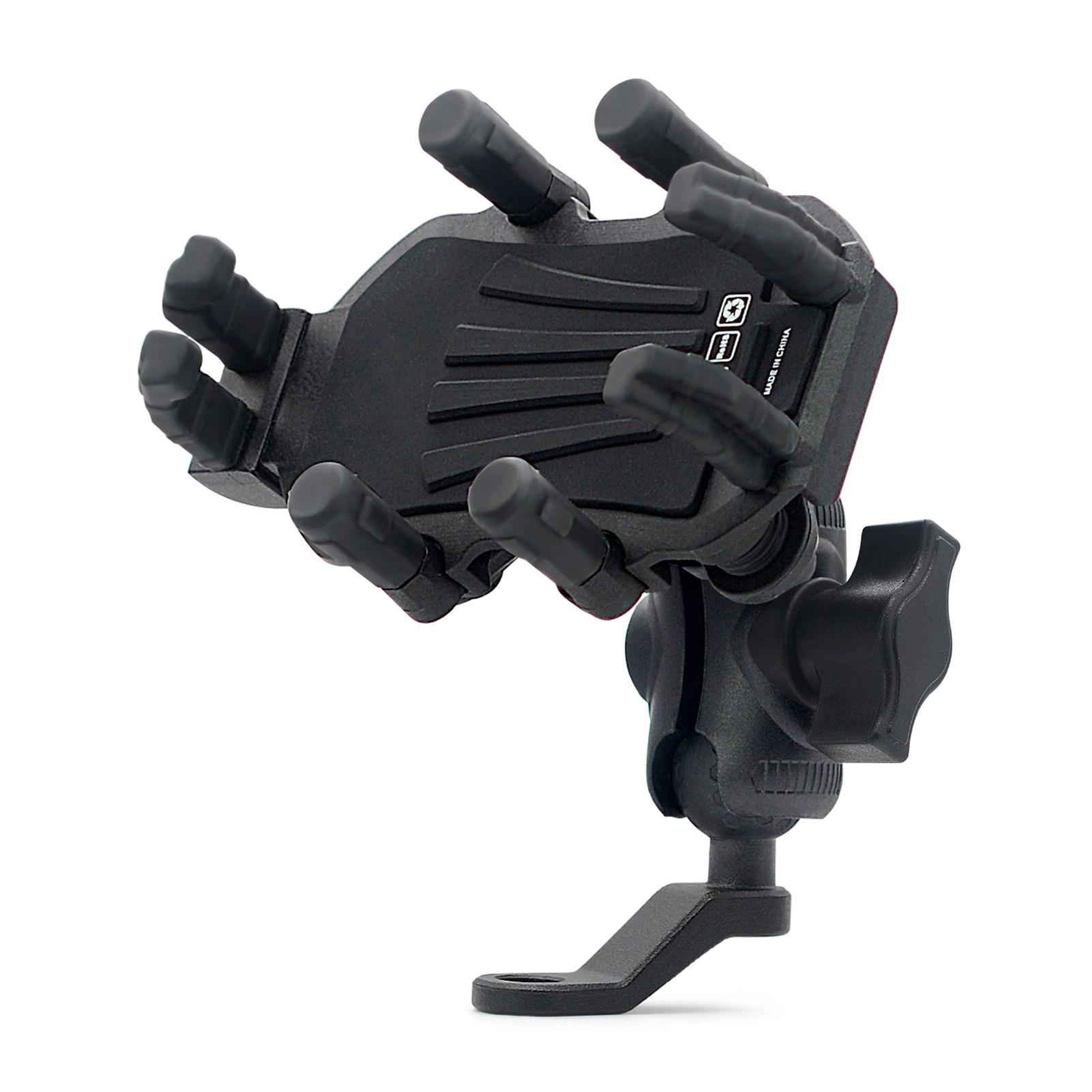 

Motorcycle Phone Mount Holder with Vibration Dampener Motorcycle Cell Phone Holder 360 degrees Adjustable Rotation чёрный