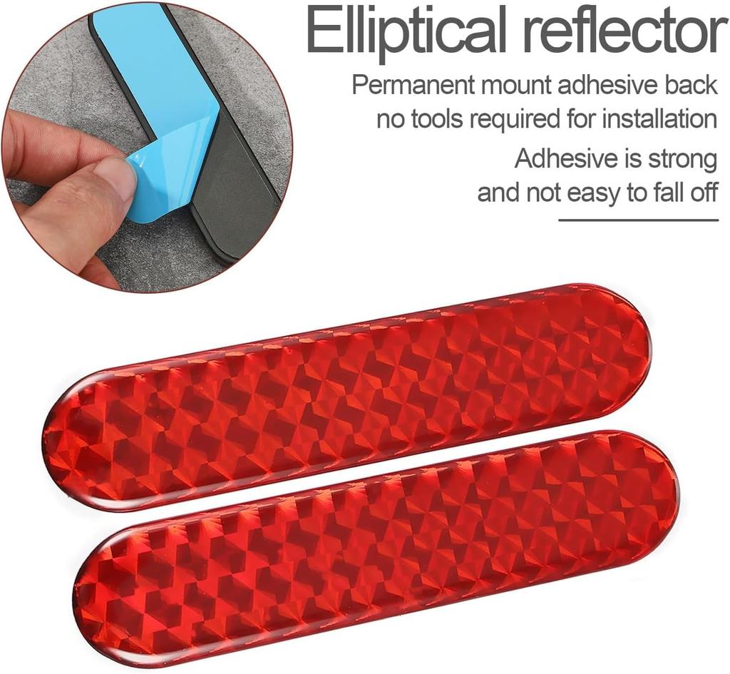 Reflector Protector Bike Reflector Stick-on Reflective Sticker Car Reflector Square Car Bike Bicycle Ship