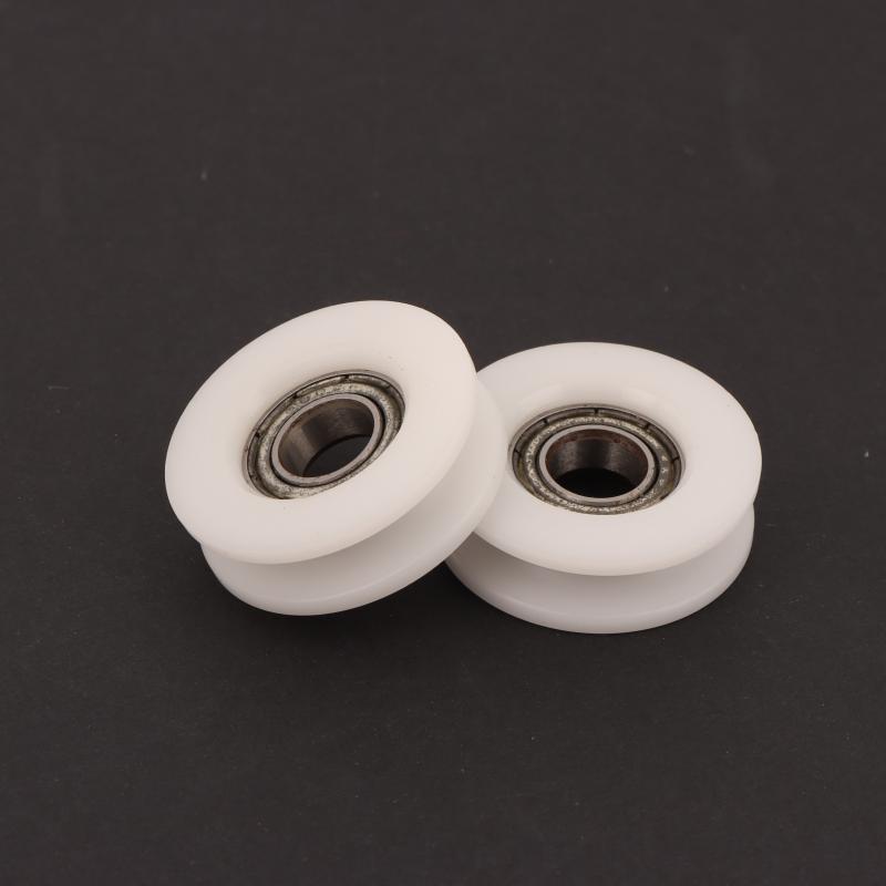 1/2 Buc 8*28*9Mm Rola cu Canelură U Plastic 688 Rulment Roată de Scripete/Antrenare, Roată de Ghidare Pom/Roată de Ridicare Peste Linie