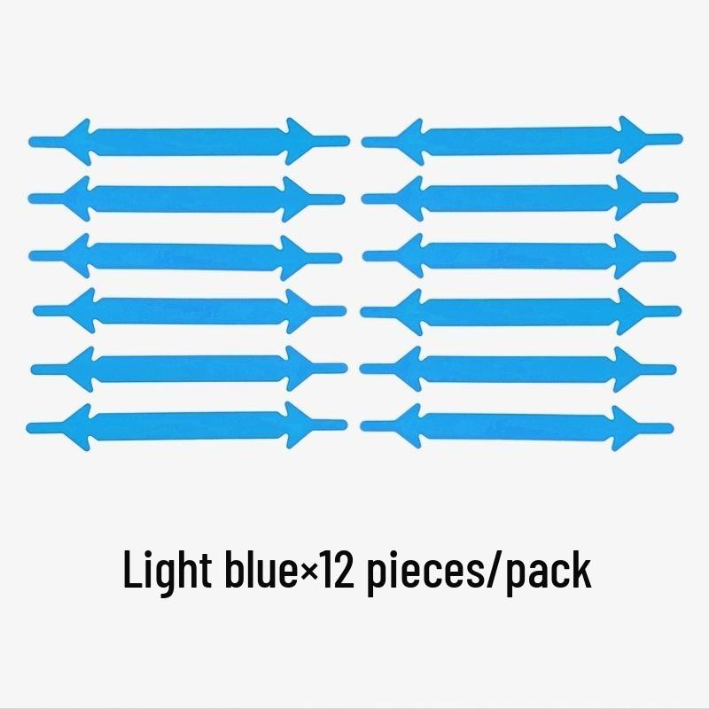 Silicone No-Tie Elastic Shoelaces for Casual Sneakers & Canvas Shoes